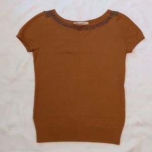 Loft dark mustard top
